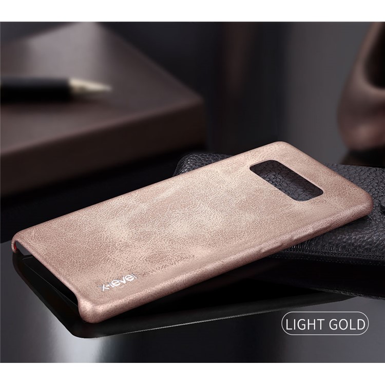 X-LEVEL Vintage Leather Coated PC Hard Cover for Samsung Galaxy Note 8 SM-N950 - Gold
X-LEVEL Vintage Leather Coated PC Hard Cover for Samsung Galaxy Note 8 SM-N950 - Gold