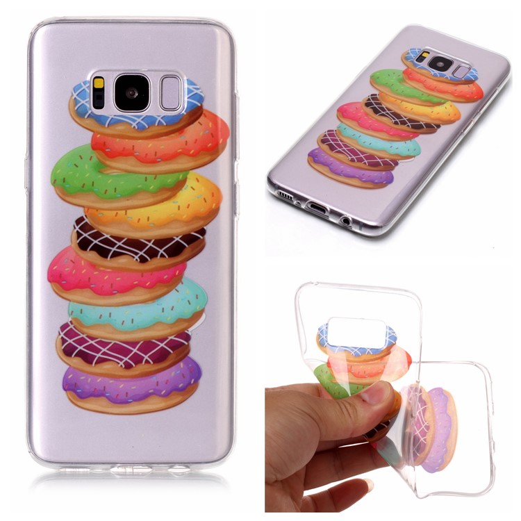Pattern Printing IMD TPU Flexible Mobile Phone Case for Samsung Galaxy S8 G950 - Cookies