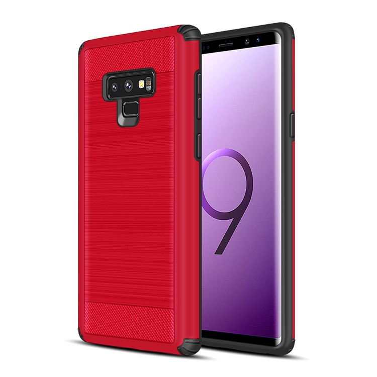 Drop-proof Brushed PC + TPU Phone Case for Samsung Galaxy Note 9 - Red, Galaxy Note9
Drop-proof Brushed PC + TPU Phone Case for Samsung Galaxy Note 9 - Red, Galaxy Note9