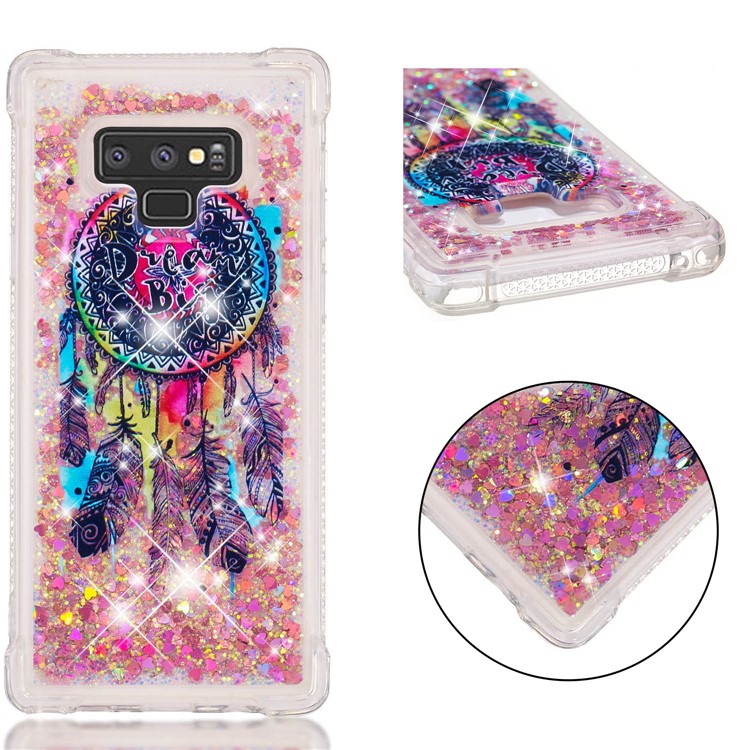 Glitter Powder Quicksand Shockproof TPU Cell Phone Cover for Samsung Galaxy Note9 N960 - Dream Catcher with Words 
Glitter Powder Quicksand Shockproof TPU Cell Phone Cover for Samsung Galaxy Note9 N960 - Dream Catcher with Words