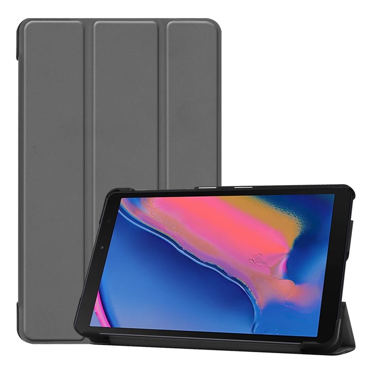 Tri-fold Stand Leather Smart Tablet Cover for Samsung Galaxy Tab A 8.0 (2019) with S Pen P200 P205 - Grey, Galaxy Tab A 8.0 (2019) with S Pen P200
Tri-fold Stand Leather Smart Tablet Cover for Samsung Galaxy Tab A 8.0 (2019) with S Pen P200 P205 - Grey, Galaxy Tab A 8.0 (2019) with S Pen P200