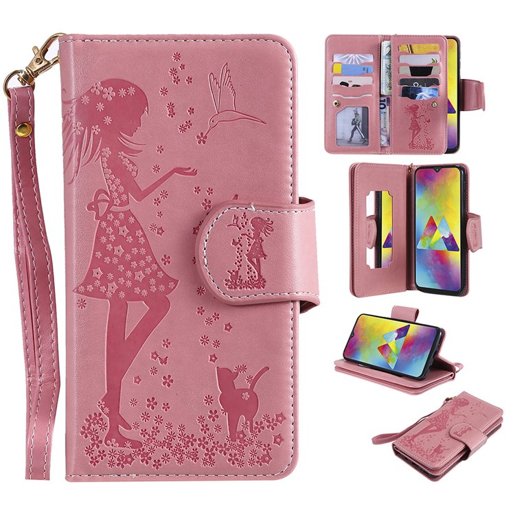 Imprinted Beauty Cat 9 Card Slots Leather Stand Case for Samsung Galaxy M20 - Pink, Galaxy M20
Imprinted Beauty Cat 9 Card Slots Leather Stand Case for Samsung Galaxy M20 - Pink, Galaxy M20