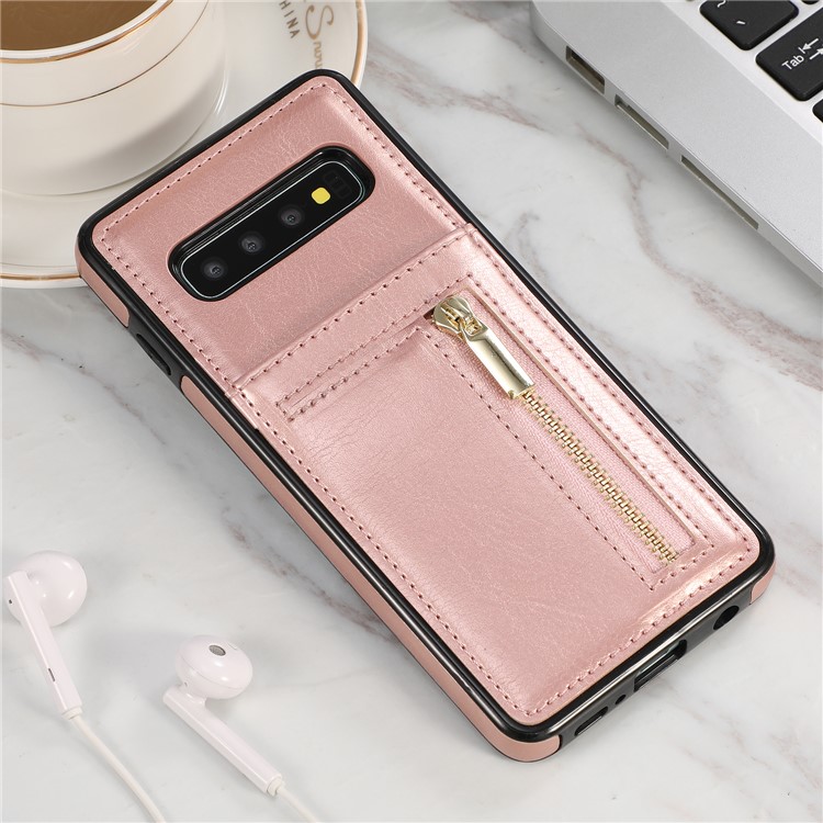 Zipper Wallet PU Leather+ Soft TPU Mobile Phone Cover for Samsung Galaxy S10 Plus - Rose Gold, Galaxy S10 Plus
Zipper Wallet PU Leather+ Soft TPU Mobile Phone Cover for Samsung Galaxy S10 Plus - Rose Gold, Galaxy S10 Plus