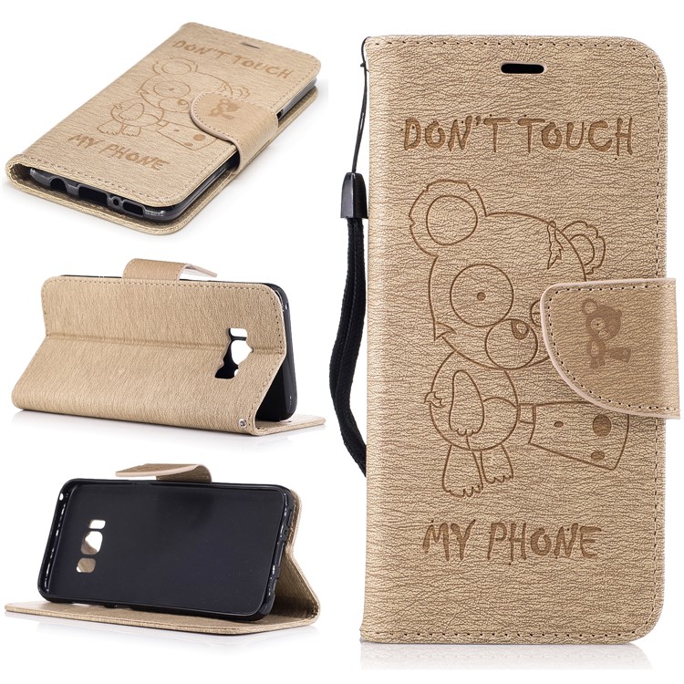Imprinted Bear Leather Wallet Folio Phone Cover for Samsung Galaxy S8 - Khaki, Galaxy S8
Imprinted Bear Leather Wallet Folio Phone Cover for Samsung Galaxy S8 - Khaki, Galaxy S8