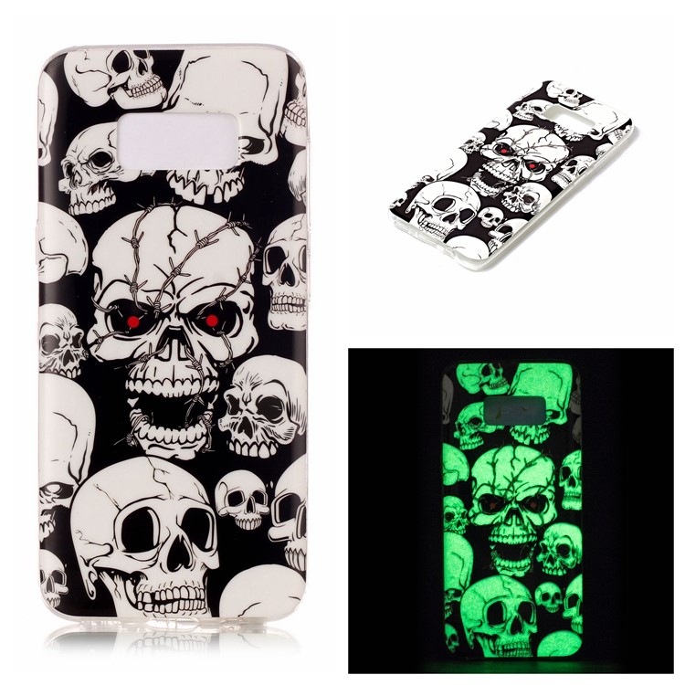 Noctilucent TPU Cell Phone Case for Samsung Galaxy S8 Plus G955 - Skulls 
Noctilucent TPU Cell Phone Case for Samsung Galaxy S8 Plus G955 - Skulls