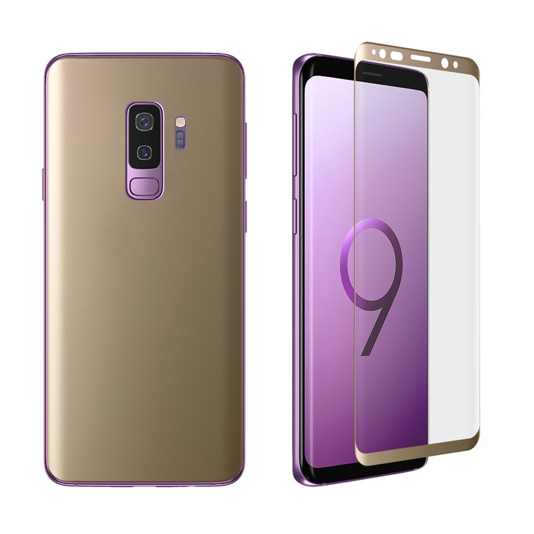 0.1mm Full Cover Plated Curved Soft PET Protector Films Set (Front + Back) for Samsung Galaxy S9 Plus SM-G965 - Gold
0.1mm Full Cover Plated Curved Soft PET Protector Films Set (Front + Back) for Samsung Galaxy S9 Plus SM-G965 - Gold