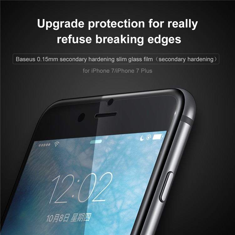 BASEUS Full Glue 0.15mm Thin Secondary Hardening Tempered Glass Screen Protector for iPhone 8 Plus/7 Plus 5.5 inch, iPhone 8 Plus 5.5 inch
BASEUS Full Glue 0.15mm Thin Secondary Hardening Tempered Glass Screen Protector for iPhone 8 Plus/7 Plus 5.5 inch, iPhone 8 Plus 5.5 inch