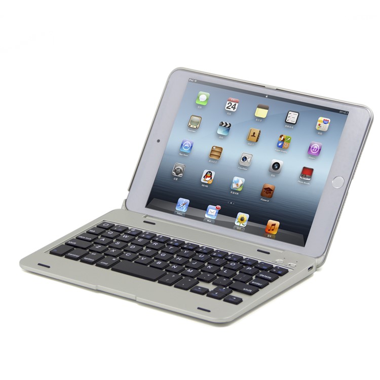 Aluminum Alloy Bluetooth Keyboard Flip Cover for iPad mini 4 - Silver Color, iPad mini 4
Aluminum Alloy Bluetooth Keyboard Flip Cover for iPad mini 4 - Silver Color, iPad mini 4