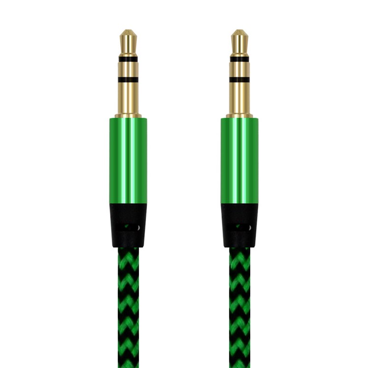 3.5mm Gold Color Plated Woven Texture Male to Male Audio Cable for Phones, Tablets, PC devices - Green, Galaxy S8
3.5mm Gold Color Plated Woven Texture Male to Male Audio Cable for Phones, Tablets, PC devices - Green, Galaxy S8