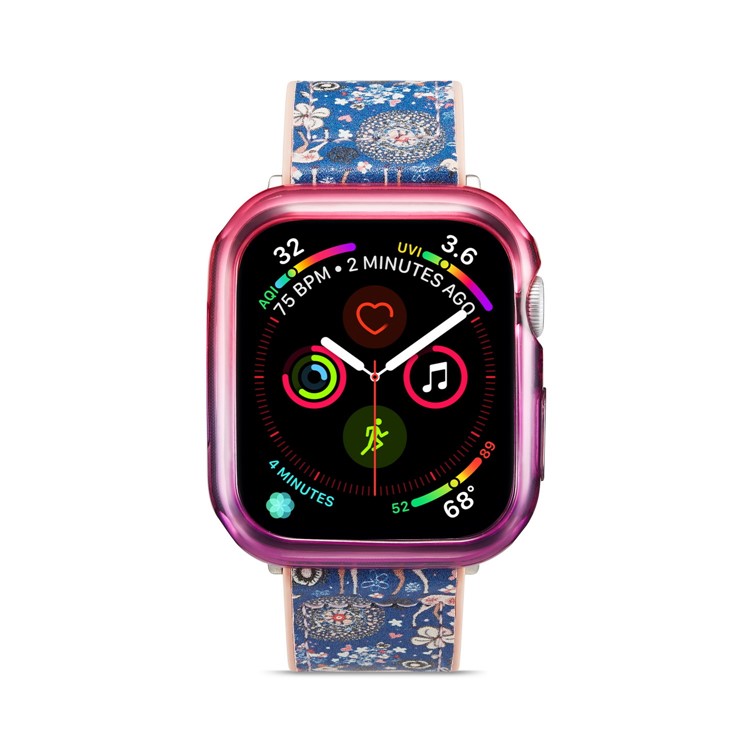 Bi-color Clear TPU Frame Protection Cover for Apple Watch Series 4 40mm - Red / Purple, Apple Watch Series 4 40mm
Bi-color Clear TPU Frame Protection Cover for Apple Watch Series 4 40mm - Red / Purple, Apple Watch Series 4 40mm