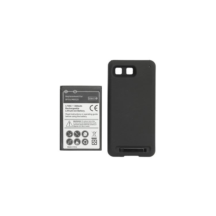 3500mAh BF5X Li-ion Extended Battery with Modified Battery Cover for Motorola Bravo MB520