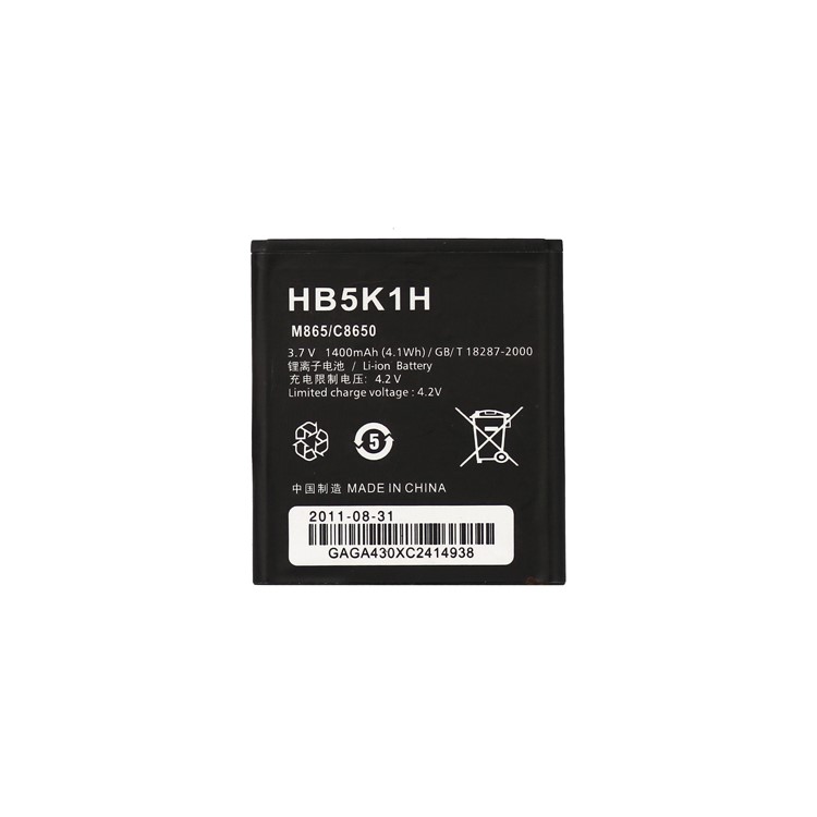 1400mAh HB5K1H Battery Replacement for Huawei Ascend II 2 M865 Sonic U8650 C8650