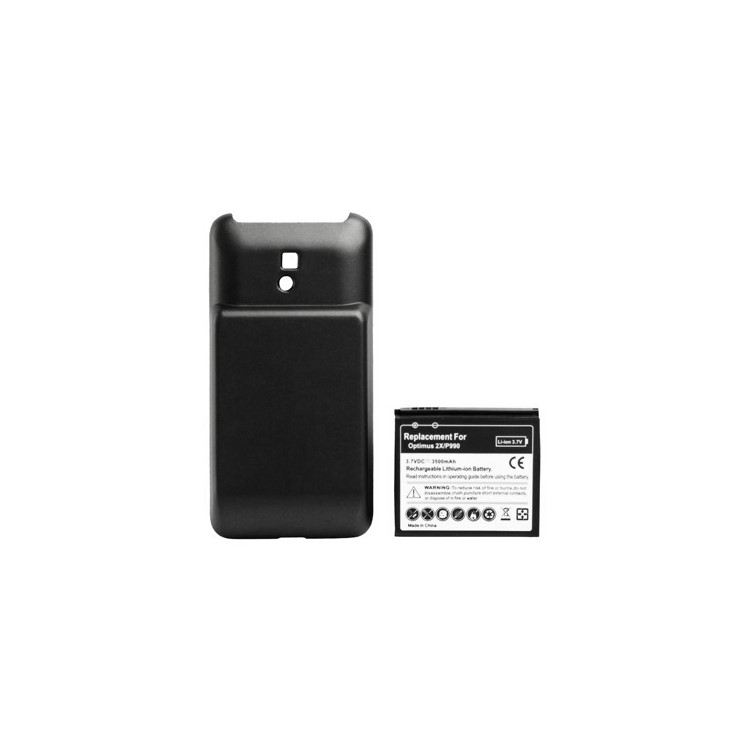 3500mAh Rechargeable Li-ion Extended Battery with Modified Battery Cover Door for LG OPTIMUS 2X P990