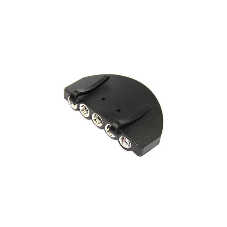 Clip-on 5 LEDs Hat Cap Visor Light Headlamp for Fishing Hunting
