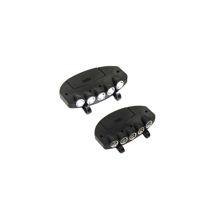 Clip-on 5 LEDs Hat Cap Visor Light Headlamp for Fishing Hunting