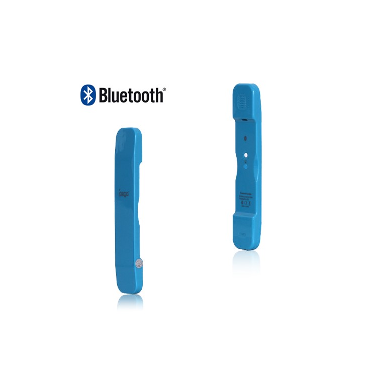 iPega Radiation Proof Bluetooth Handset for iPhone 4 4S HTC Samsung Mobile Phone - Blue