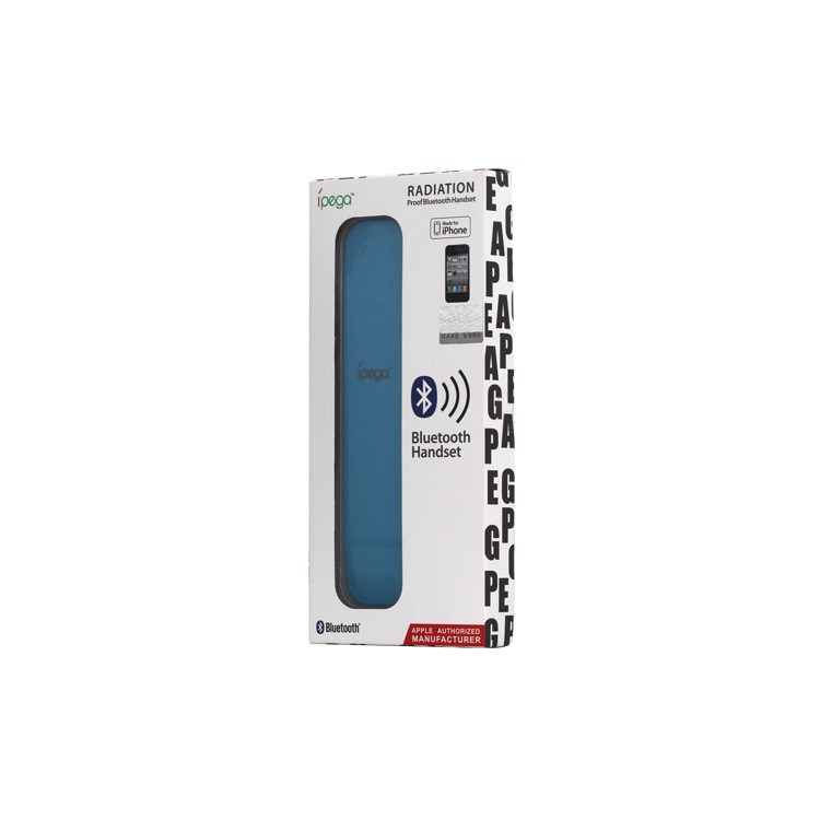 iPega Radiation Proof Bluetooth Handset for iPhone 4 4S HTC Samsung Mobile Phone - Blue
