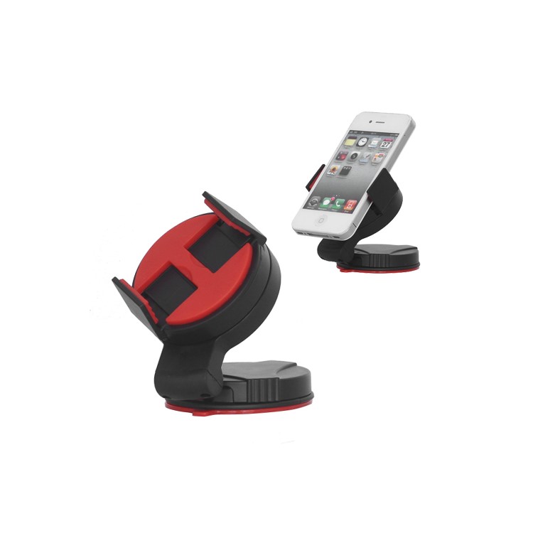 Universal Mobile Phone Windshield Car Holder for Samsung Galaxy S3 i9300 iPhone 4S, Width: 52mm~72mm - Red