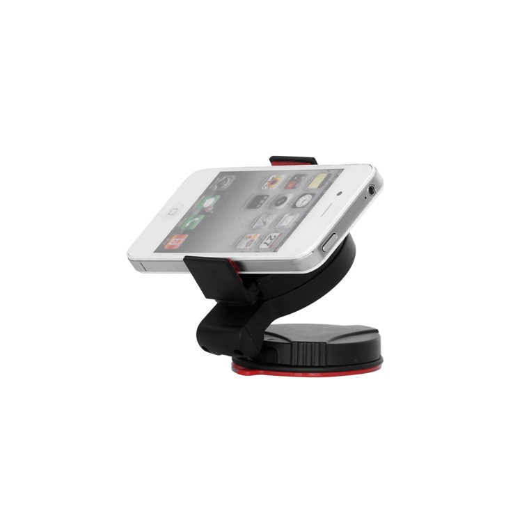 Universal Mobile Phone Windshield Car Holder for Samsung Galaxy S3 i9300 iPhone 4S, Width: 52mm~72mm - Red