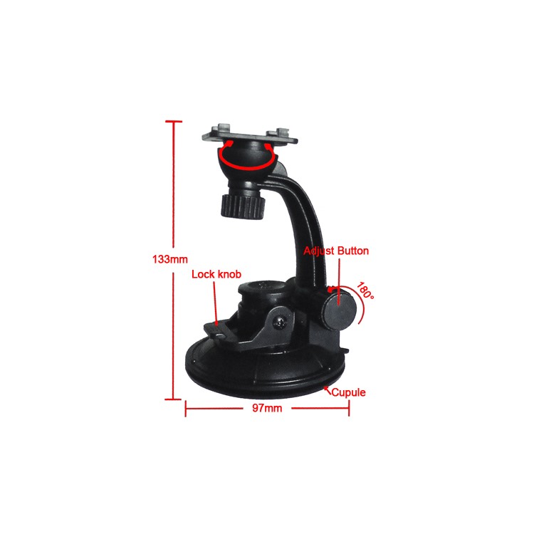 Revolving Suction Cup Car Windshield Mount Holder for The new iPad 3rd 4th Gen