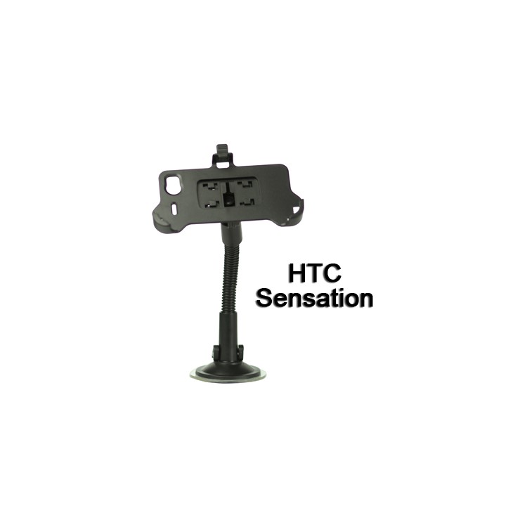 Swivel Car Mount Holder Cradle with Suction Cup for HTC Sensation 4G G14 XE- Black