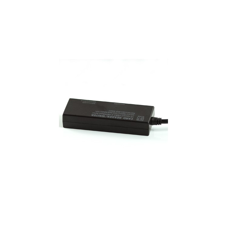 Black Hi-Speed 4 Slots All in One Card Reader Writer SDHC/SD/MS/MMC/TF/M2/Min SD