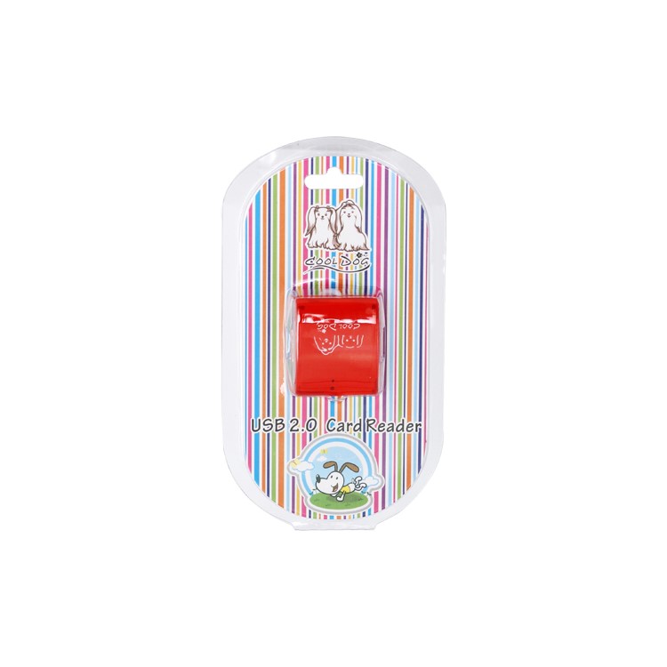 Mini 4 in 1 All-in-One Card Reader for SD/SDHC/SDXC Micro SD MS M2 - Red