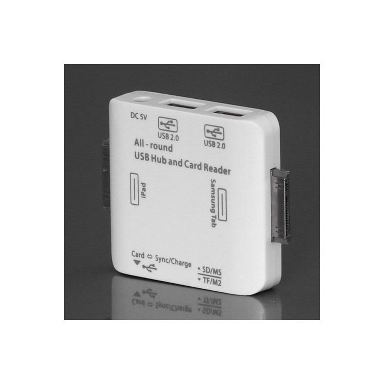 All-round Card Reader USB Hub Camera Connection Kit for iPad Samsung Galaxy Tab and etc