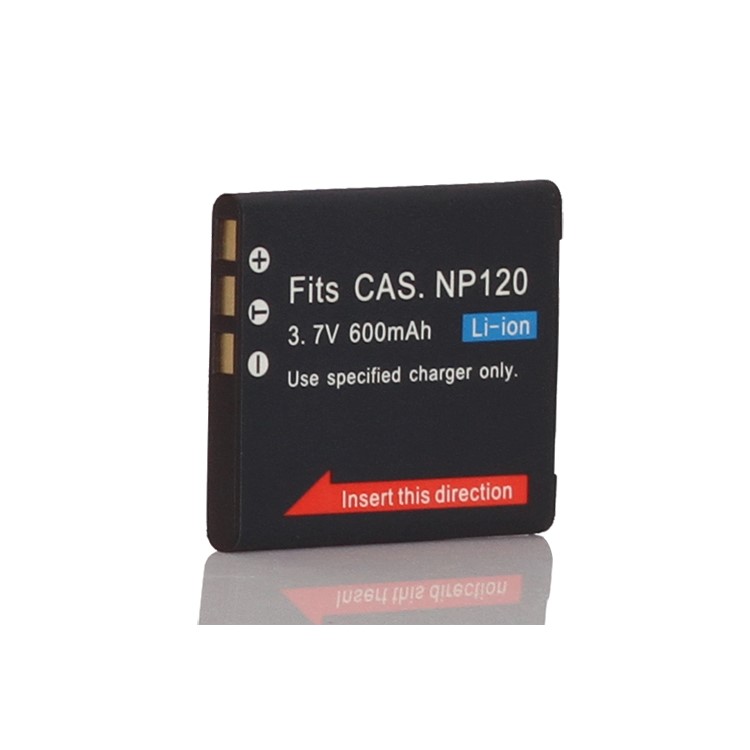 3.7V 600mAh Li-ion Battery NP-120 NP120 for Casio Exilim EX-S200BK EX-S200EO EX-ZS10 EX-ZS10BE