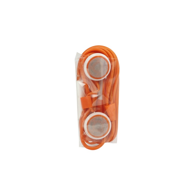 iPhone 4S Stereo Earphones with Remote Volume Control and Mic - Orange