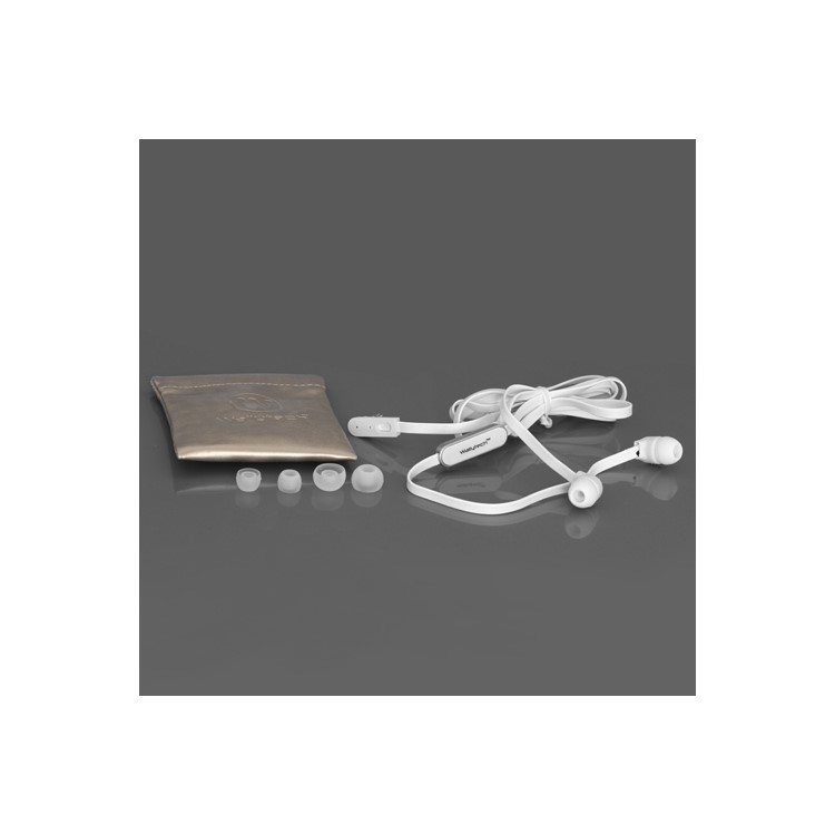 iPhone 4S 4 Earphones with Mic and Volume Remote Flat Cable - White