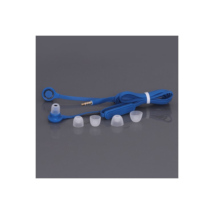 3.5MM Stereo Plug In-Ear Earphone Headphone Headset with Mic ControlTalk for HTC Samsung Series-Blue