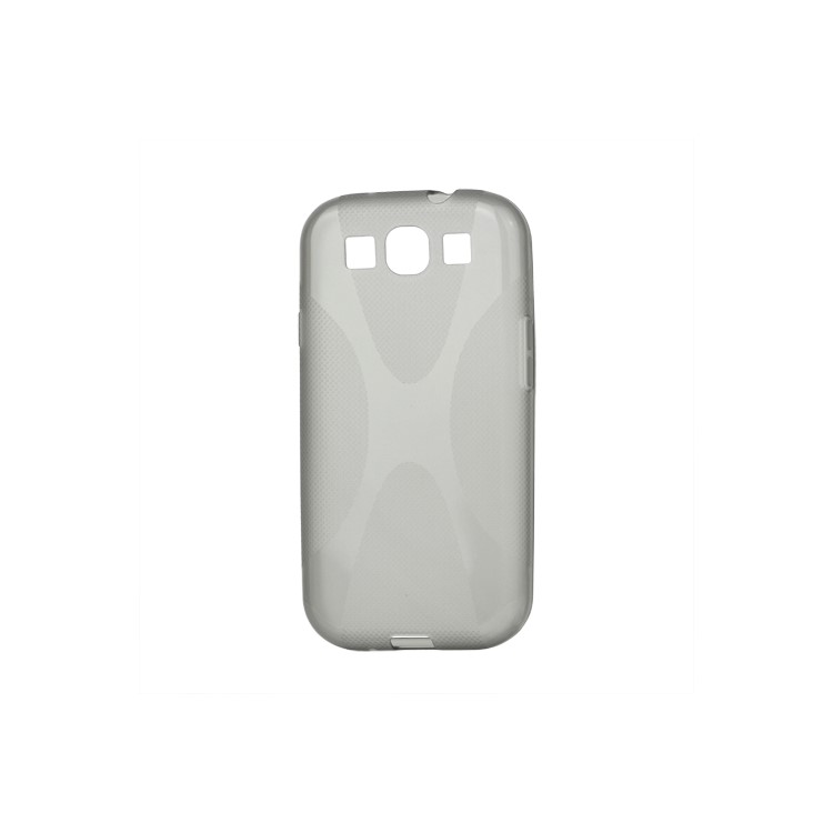 Premium X Shape TPU Gel Case for Samsung Galaxy S 3 / III I9300 I747 L710 T999 I535 R530 - Grey