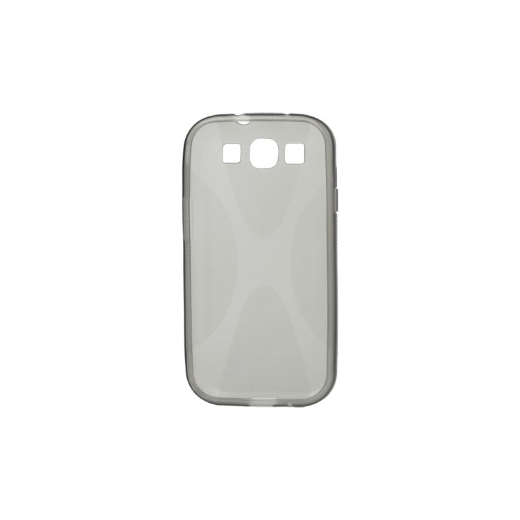 Premium X Shape TPU Gel Case for Samsung Galaxy S 3 / III I9300 I747 L710 T999 I535 R530 - Grey