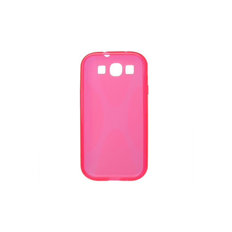 Premium X Shape TPU Gel Case for Samsung Galaxy S 3 / III I9300 I747 L710 T999 I535 R530 - Rose