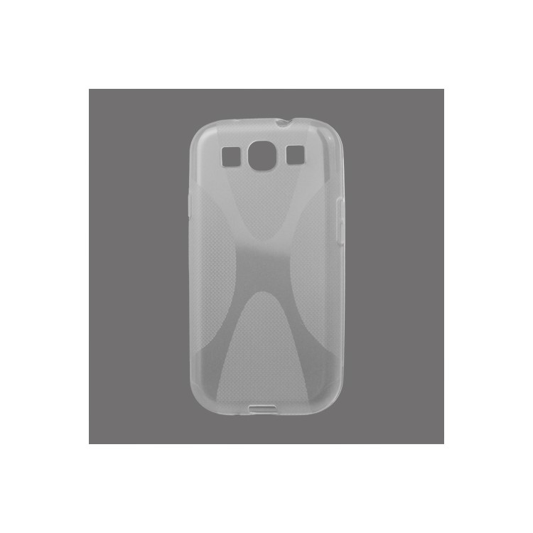 Premium X Shape TPU Gel Case for Samsung Galaxy S 3 / III I9300 I747 L710 T999 I535 R530 - Transparent