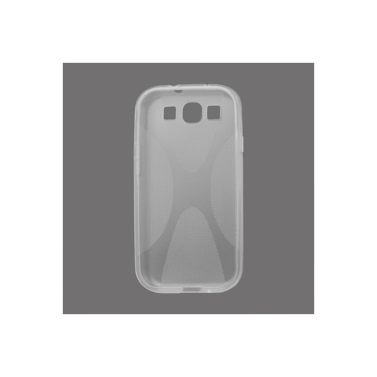 Premium X Shape TPU Gel Case for Samsung Galaxy S 3 / III I9300 I747 L710 T999 I535 R530 - Transparent