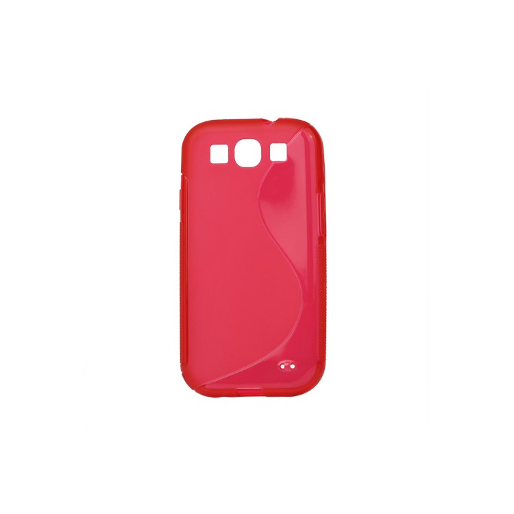 S-Curve TPU Gel Case Cover for Samsung Galaxy S 3 / III I9300 I747 L710 T999 I535 R530 - Red