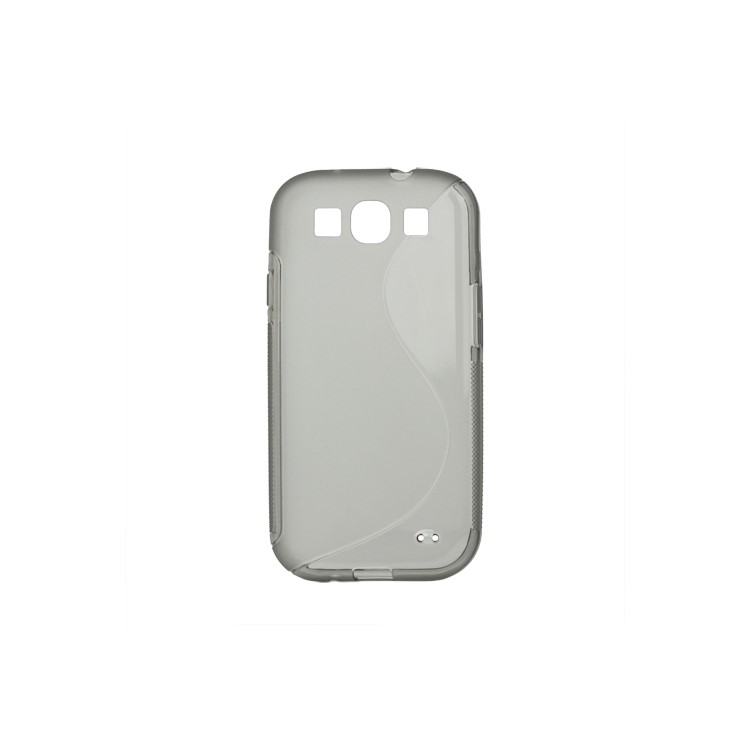 S-Curve TPU Gel Case Cover for Samsung Galaxy S 3 / III I9300 I747 L710 T999 I535 R530 - Grey