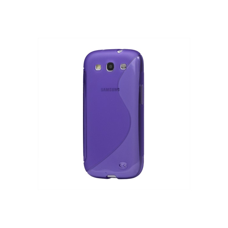 S-Curve TPU Gel Case Cover for Samsung Galaxy S 3 / III I9300 I747 L710 T999 I535 R530 - Purple