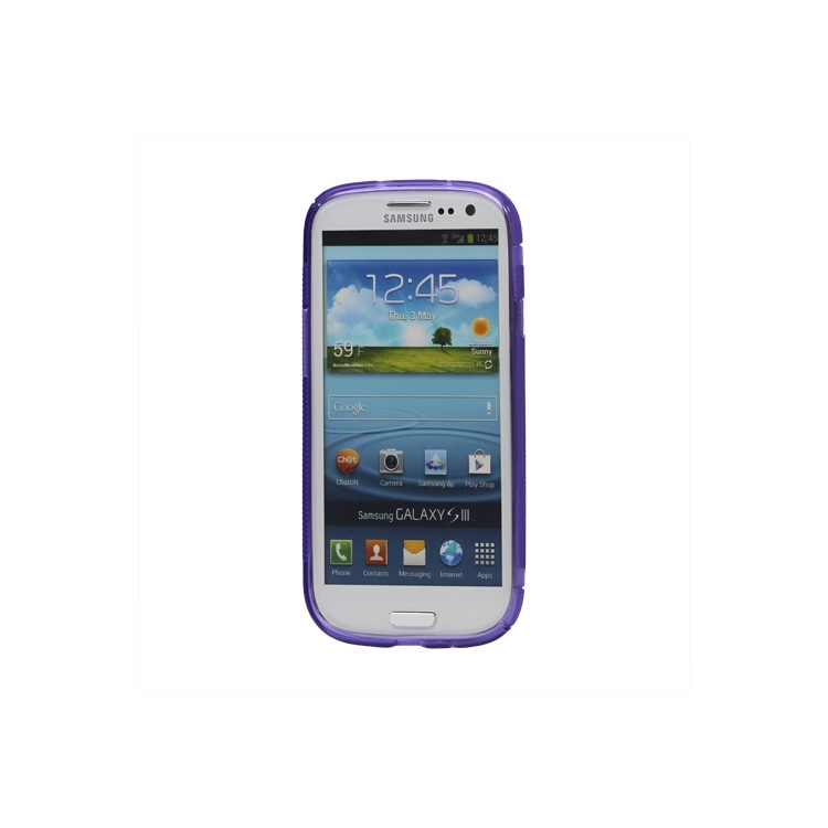 S-Curve TPU Gel Case Cover for Samsung Galaxy S 3 / III I9300 I747 L710 T999 I535 R530 - Purple