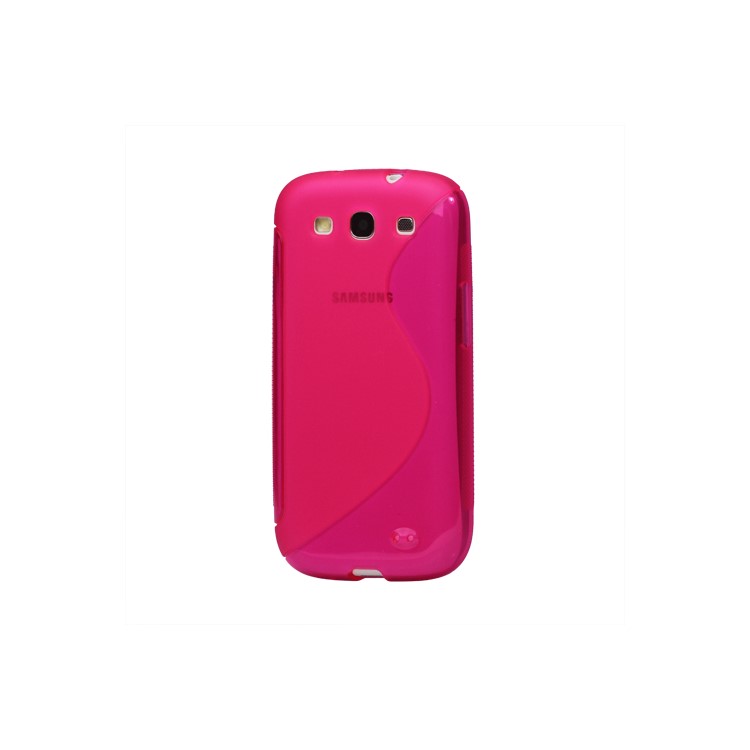 S-Curve TPU Gel Case Cover for Samsung Galaxy S 3 / III I9300 I747 L710 T999 I535 R530 - Rose