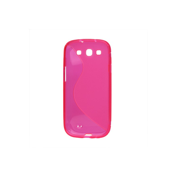 S-Curve TPU Gel Case Cover for Samsung Galaxy S 3 / III I9300 I747 L710 T999 I535 R530 - Rose