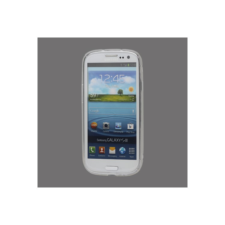 S-Curve TPU Gel Case Cover for Samsung Galaxy S 3 / III I9300 I747 L710 T999 I535 R530 - Transparent