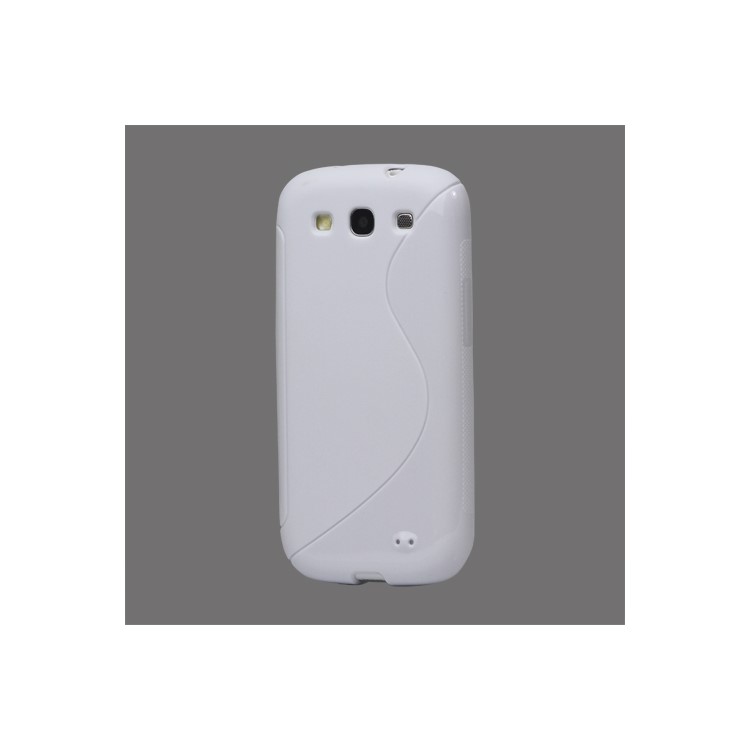 S-Curve TPU Gel Case Cover for Samsung Galaxy S 3 / III I9300 I747 L710 T999 I535 R530 - White