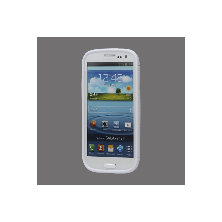 S-Curve TPU Gel Case Cover for Samsung Galaxy S 3 / III I9300 I747 L710 T999 I535 R530 - White