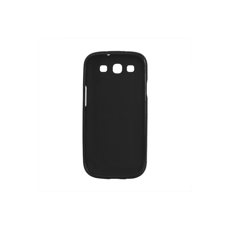 Glossy TPU Case Cover for Samsung Galaxy S 3 / III I9300 I747 L710 T999 I535 R530 - Black