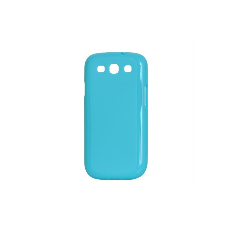 Glossy TPU Case Cover for Samsung Galaxy S 3 / III I9300 I747 L710 T999 I535 R530 - Blue