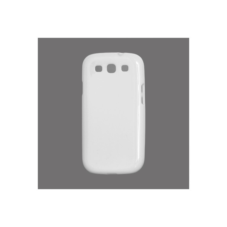Glossy TPU Case Cover for Samsung Galaxy S 3 / III I9300 I747 L710 T999 I535 R530 - White