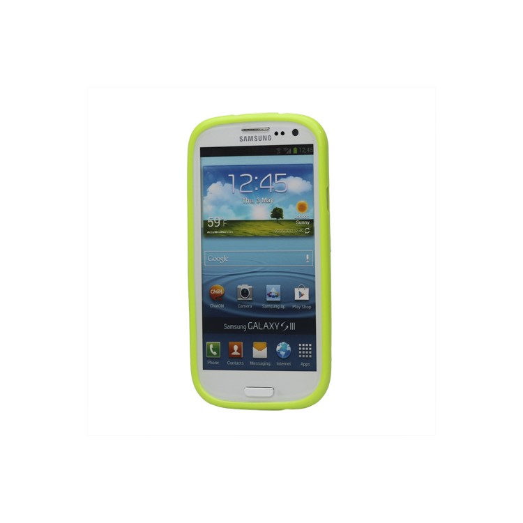 Glittery Powder TPU Skin Case for Samsung Galaxy S 3 / III I9300 I747 L710 T999 I535 R530 - Green